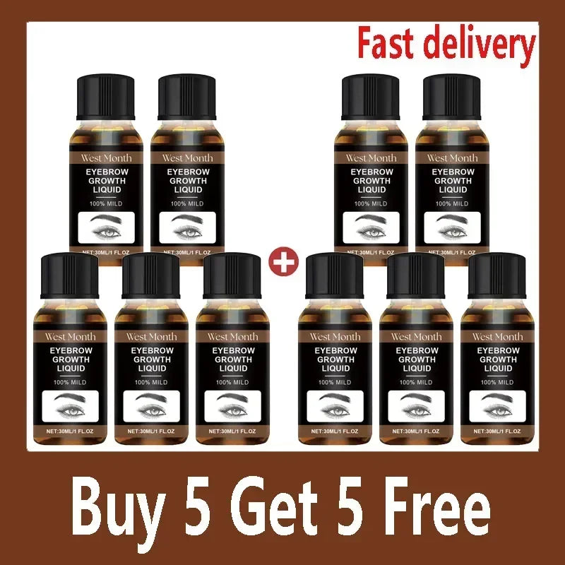 Eyebrow Growth Serum Eyelash Hair Growth Anti Hairs Loss Product Prevent Baldness Fuller Thicker Lengthening Eyebrow Makeup 30ml