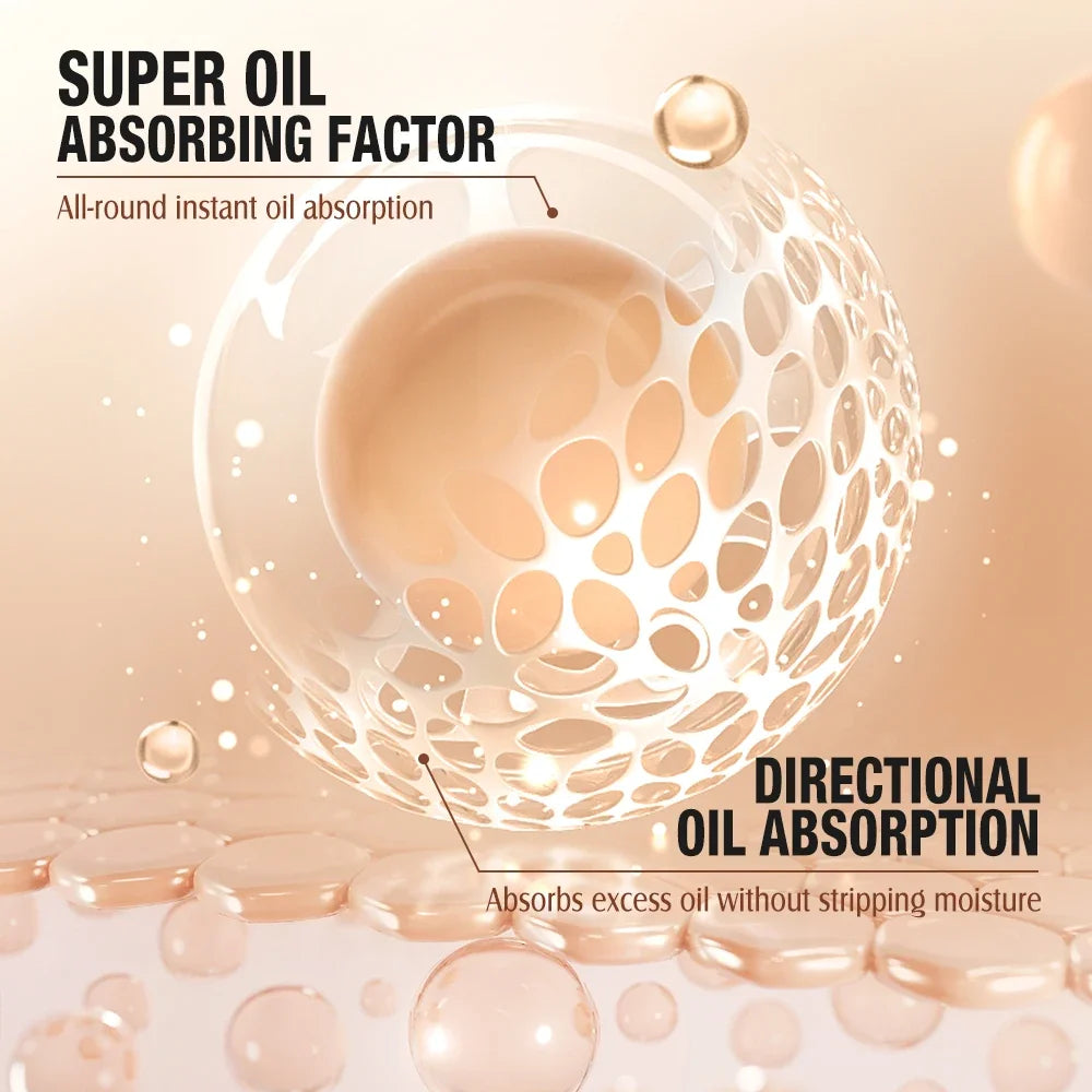 O.TWO.O 3 Color Loose Powder Hides Oil Pores Face Powder Blend Naturally Setting Powder Fix Lock Makeup Matte Finishing Powder