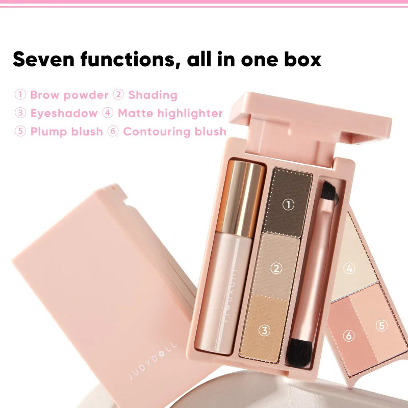 Mini Makeup Palette: Eyeshadow Palette, All-in-One Palette, For Travel, Commuting and Daily Light Makeup