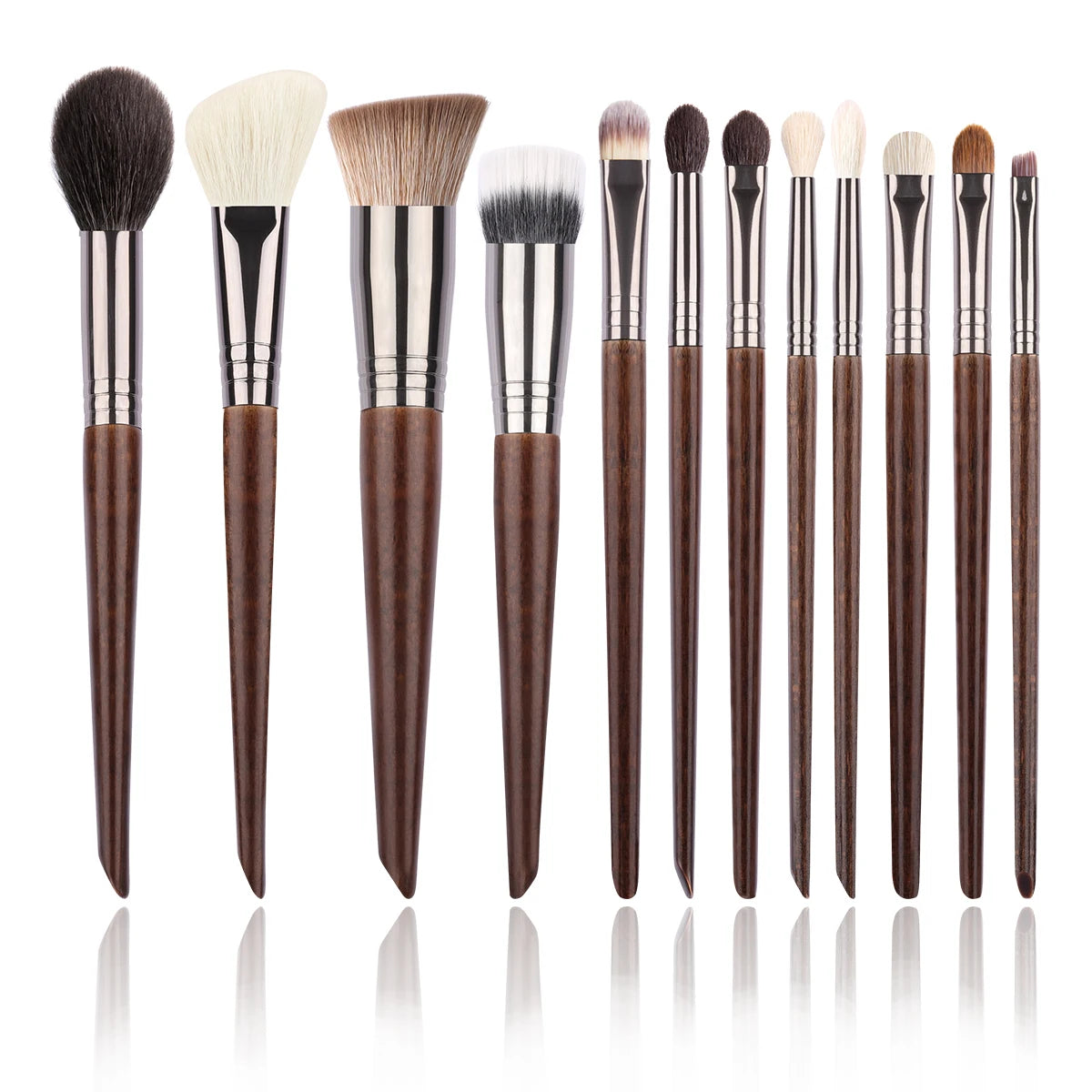 OVW Natural Goat Hair Makeup Brushes Set Professional Kit brocha maquillaje pedzle do makijazu blending smudging brush shader