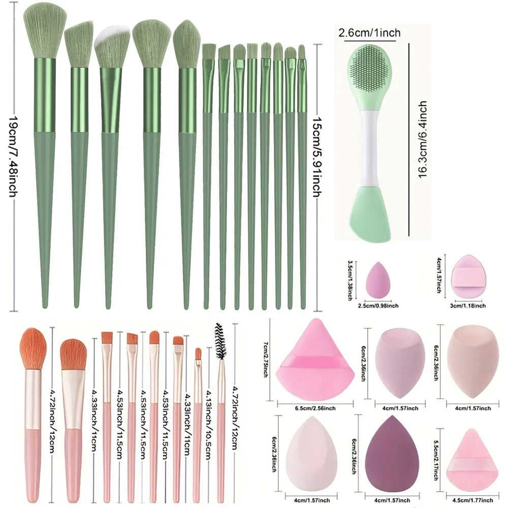8/13/28Pcs Makeup Brushes Sets Professiona Cosmetic Foundation Powder Eyeshadow Kabuki Blending Make Up Brush Makeup Beauty Tool