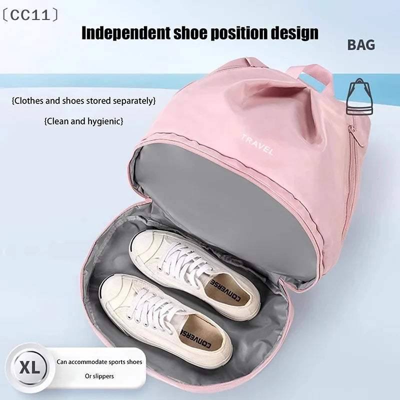 〔CC11〕Wet Dry Separation Fitness Bag Swimming Bag Waterproof Travel Sport Bag Basketball Soccer Pouch Hiking Climbing Backpack