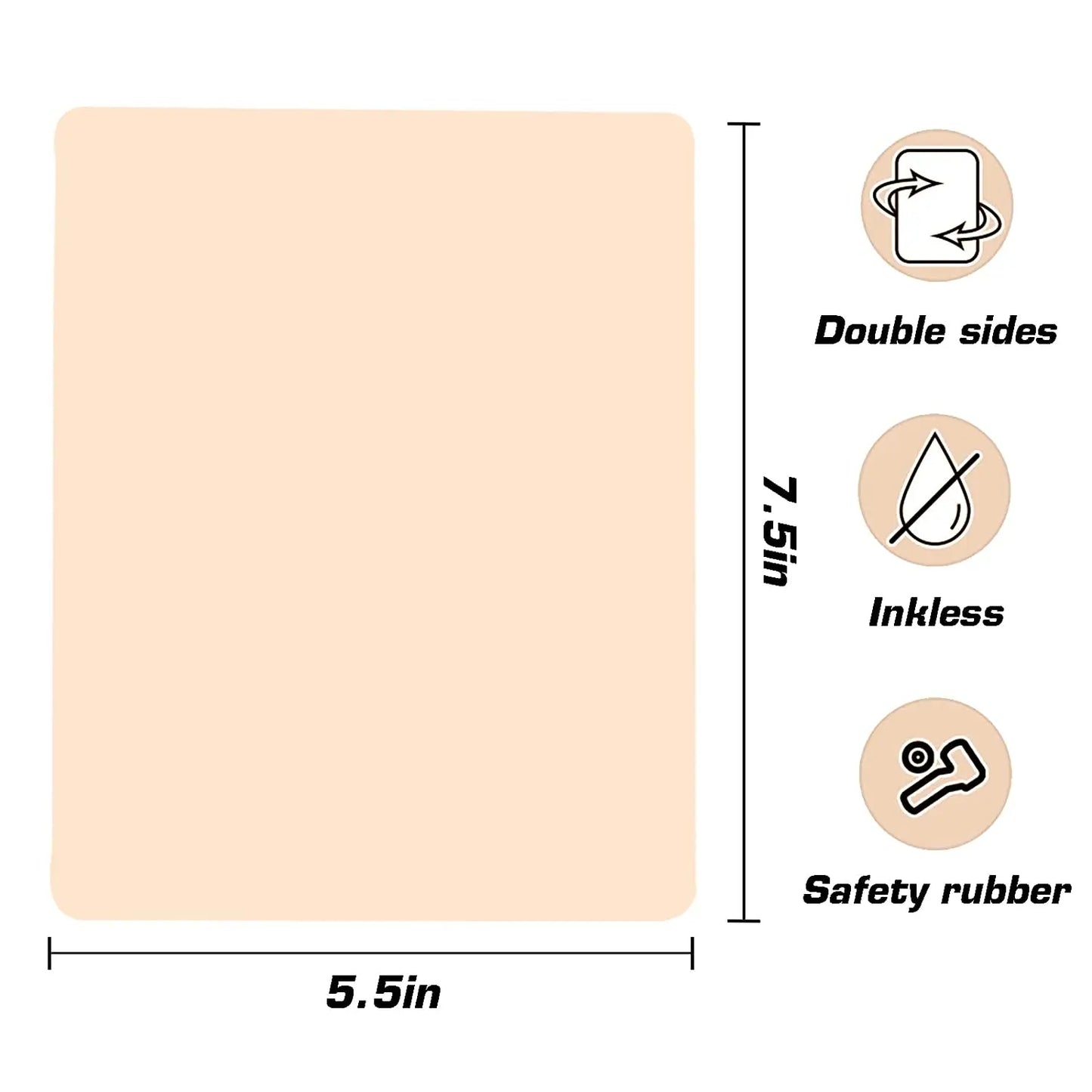 30/10/5/1PCS Silicone Tattoo Practice Skin Double Fake Tattoo Skin  Permanent Makeup Tattoo Beginner Practice Synthetic Leather