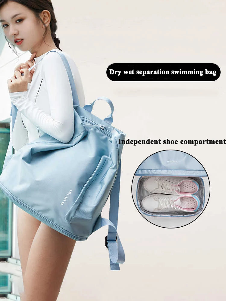 Swimming Storage Bag, Women's Dry Wet Separation Fitness Backpack, Portable Men's Sports Equipment, Swimming Bag Waterproof Bag