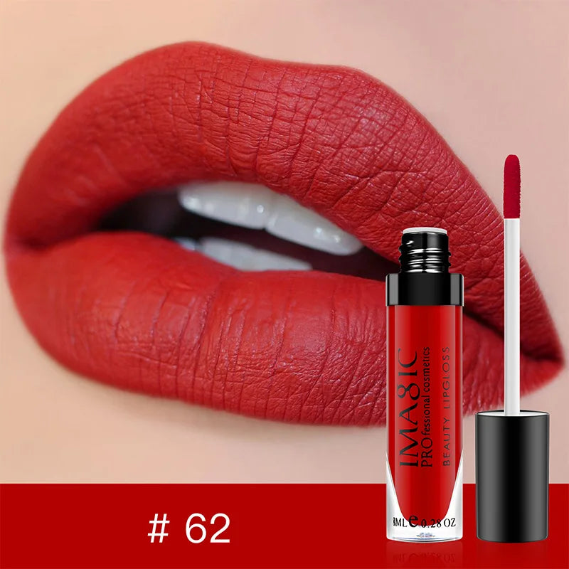 IMAGIC matte 28 color Sexy Matte Lipstick lipgloss Waterproof Long Lasting Gloss Beauty makeup lip gloss fashion lip