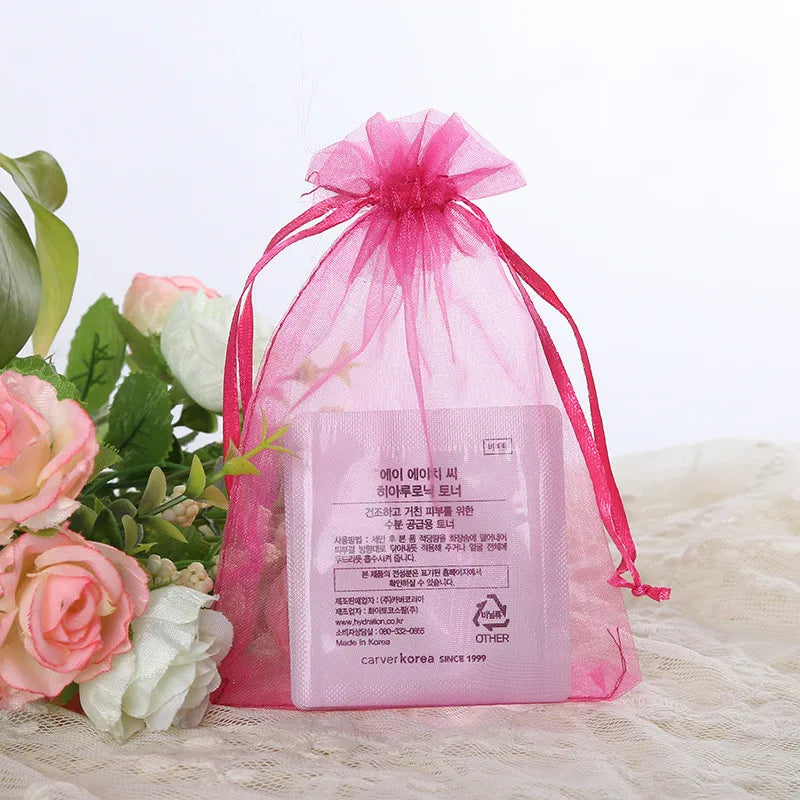 Wholesale Packaging Bags 10/50pcs Organza Gift Bags Wedding Party Decoration White Engagement Gift Bag Pouch 7x9 10x15cm 50%