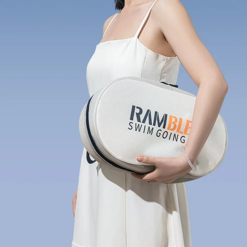 Dry Wet Separation Swimming Gym Dry Bag Handbag Pack Transparent Pool Waterproof Storage Bag Large Capacity Zipper