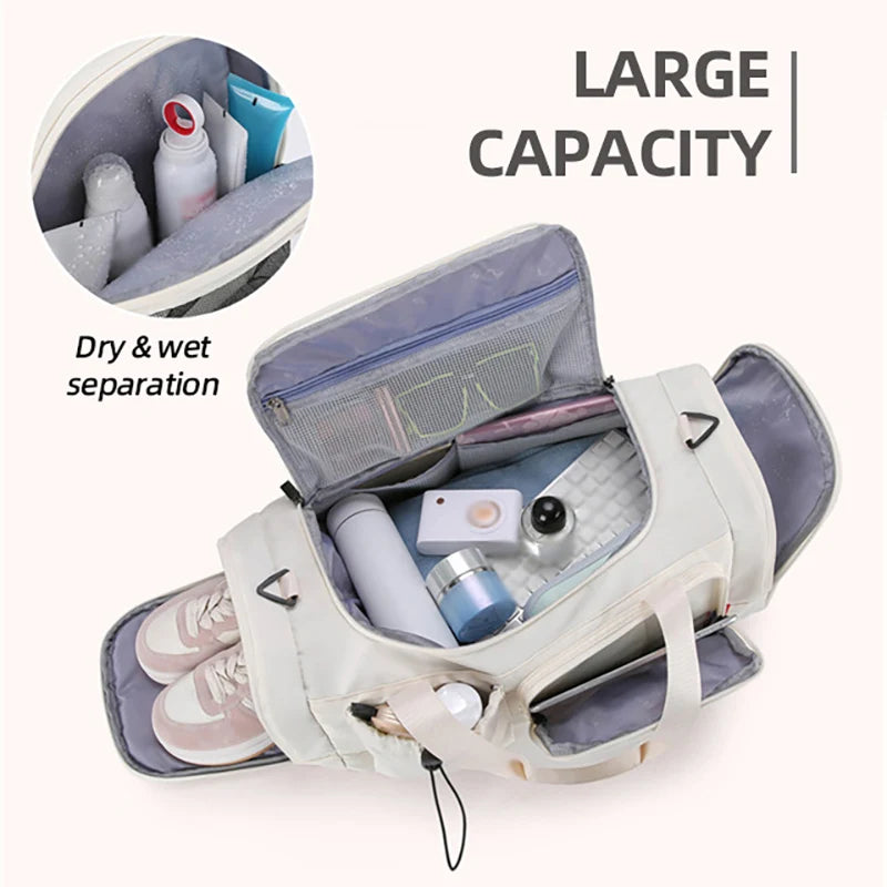 Man Bag Travel Gym Duffel Sports Yoga Bags for Women Fitness Outdoor Camping Hiking Trekking Handbag Large Luggage Storage Pack