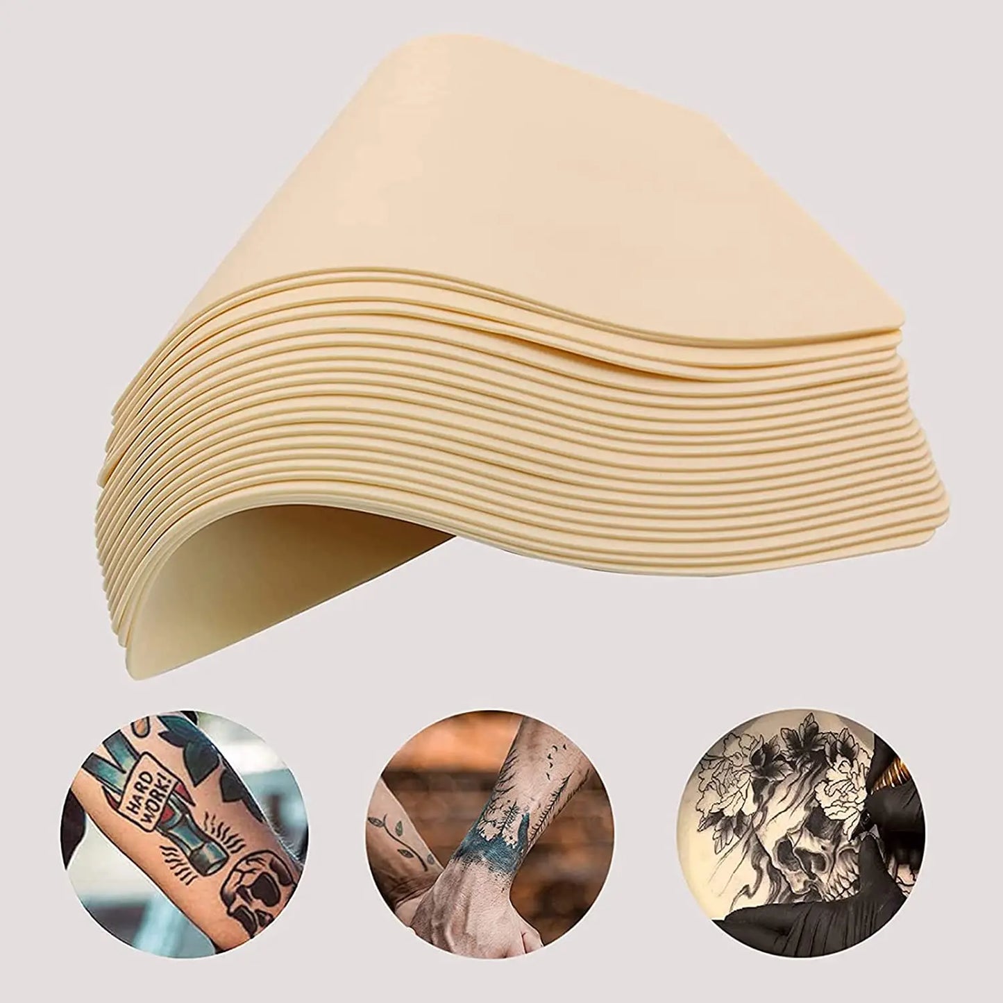 30/10/5/1PCS Silicone Tattoo Practice Skin Double Fake Tattoo Skin  Permanent Makeup Tattoo Beginner Practice Synthetic Leather