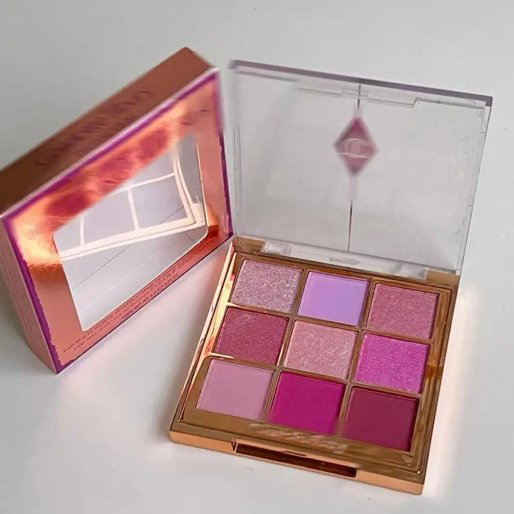 Charlotte Tilbury 9 Color Eyeshadow Palette Lightweight Oil-controlling Longlasting Makeup Matte Finish Facial Contouring Powder