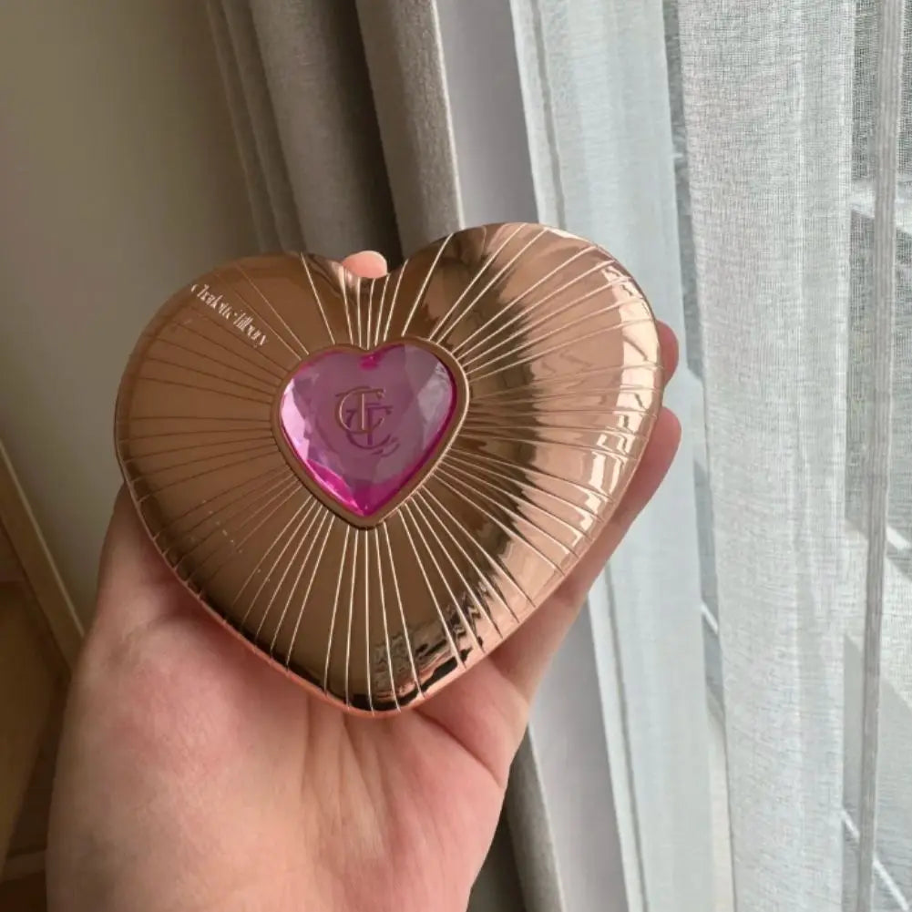 Natural Gradient Makeup Effect Glossy Powder Delicate Smooth Daily Dual-color Blush Dual-color Heart-shaped Peach Pink Blush