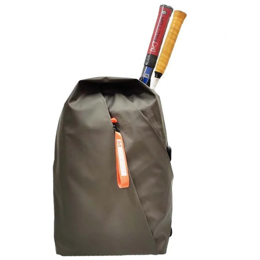 Badminton Backpack Large Capacity PU Lightweight Multifunctional Basketball Bag Tennis Padel Racket Bag with Shoe Compartment