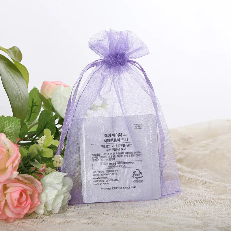 Wholesale Packaging Bags 10/50pcs Organza Gift Bags Wedding Party Decoration White Engagement Gift Bag Pouch 7x9 10x15cm 50%