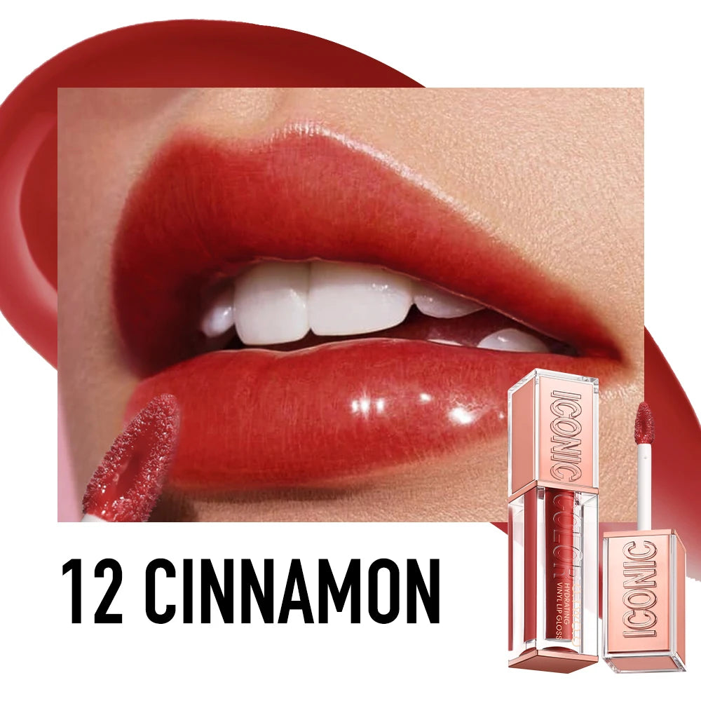 O.TWO.O Lip Gloss Lip Tint Glow Lightweight Hydrating Moisturizing Non-Sticky Long Lasting Plump Red High-shine Lip Glaze Makeup