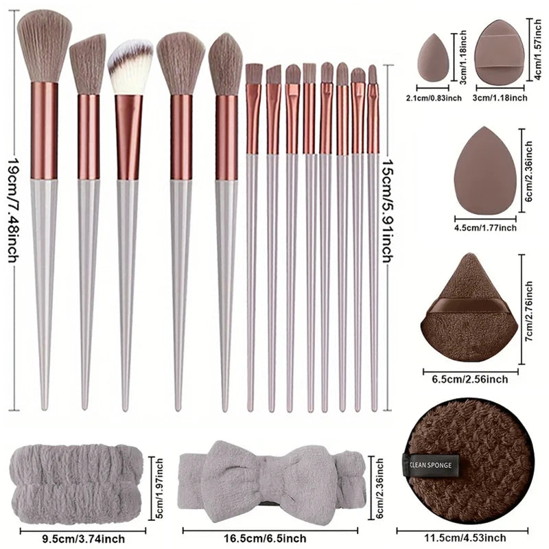 Professional Makeup Brush Set 8-33Pcs Soft Makeup Brushes Kit Cosmetic Foundation Powder Eyeshadow Kabuki Blending Beauty Tool