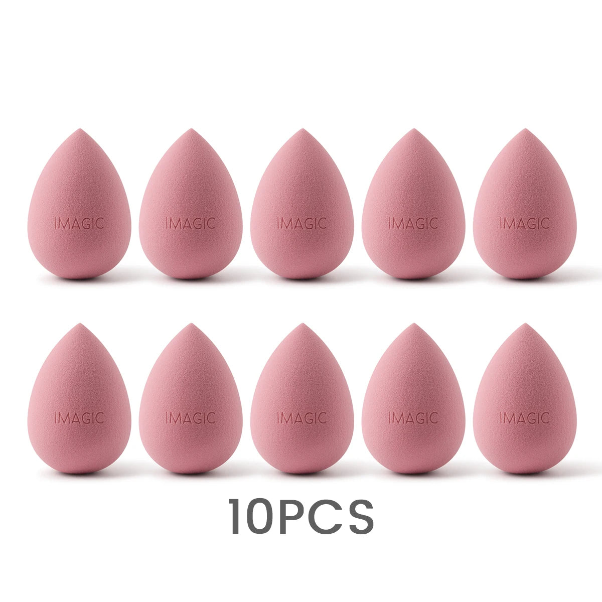 IMAGIC 10PCS/KIT Makeup Sponge Soft For Foundation Concealer Cream Wholesale Healthy Latex Smooth Wet And Dry Women Makeup Tool