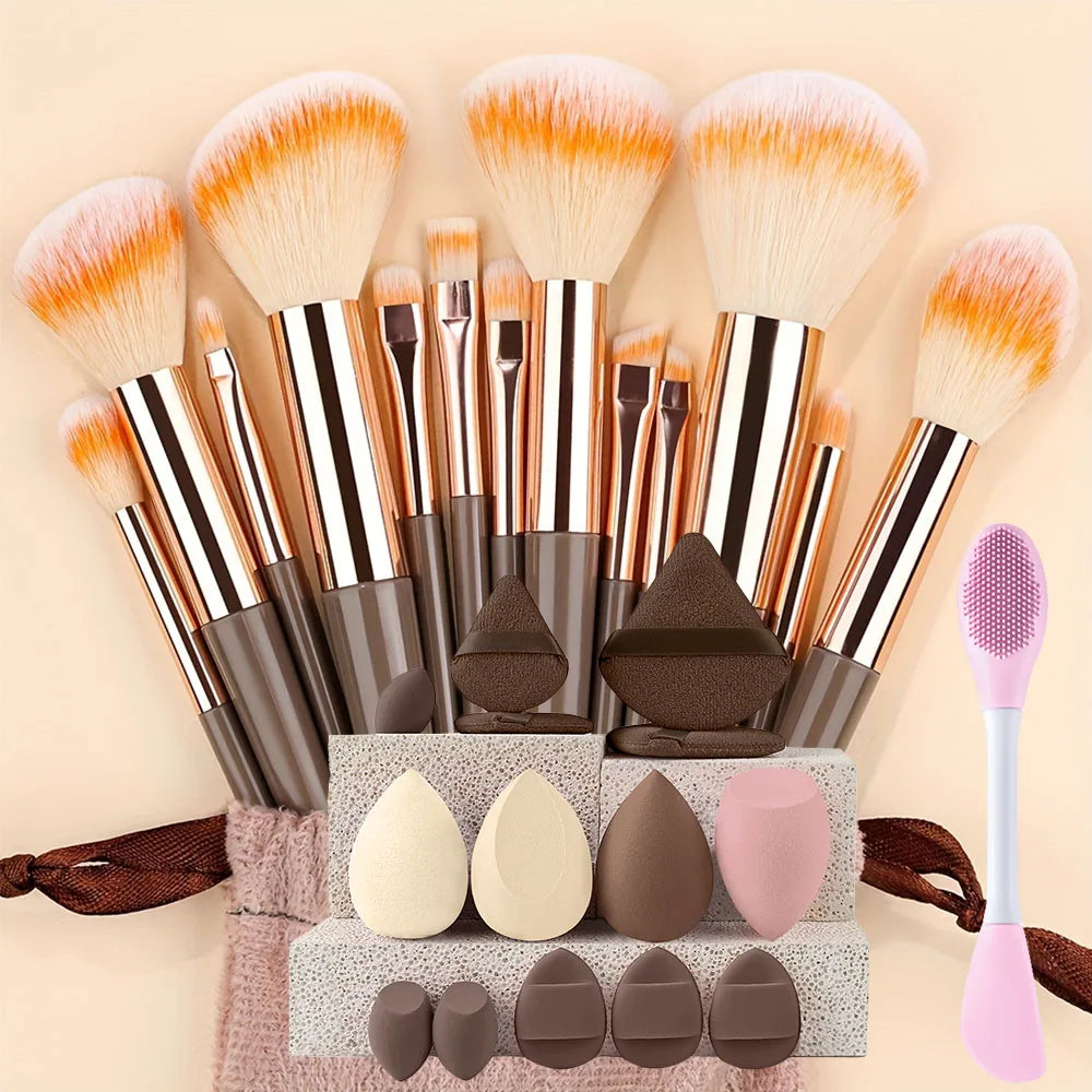 8/13/28Pcs Makeup Brushes Sets Professiona Cosmetic Foundation Powder Eyeshadow Kabuki Blending Make Up Brush Makeup Beauty Tool