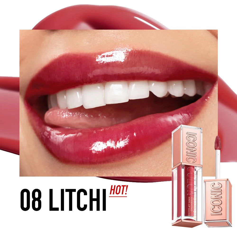 O.TWO.O Lip Gloss Lip Tint Glow Lightweight Hydrating Moisturizing Non-Sticky Long Lasting Plump Red High-shine Lip Glaze Makeup