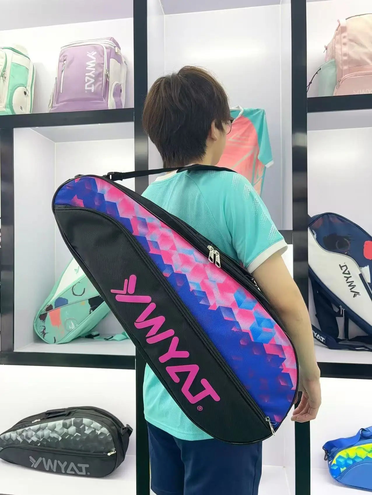 ﻿ 2025 New Tennis Rackets Bag Large Capacity Tennis Backpack Badminton Gymbag Squash Racquet Bag With Separated Shoes Bag