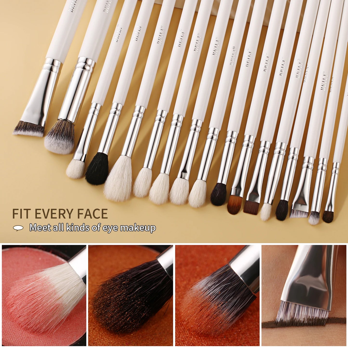 BEILI Makeup Brush Set 24-42pcs with Water-based Material Handle Powder Foundation Blush Eyebrow Eyeshadow Brushes Cosmetics Kit
