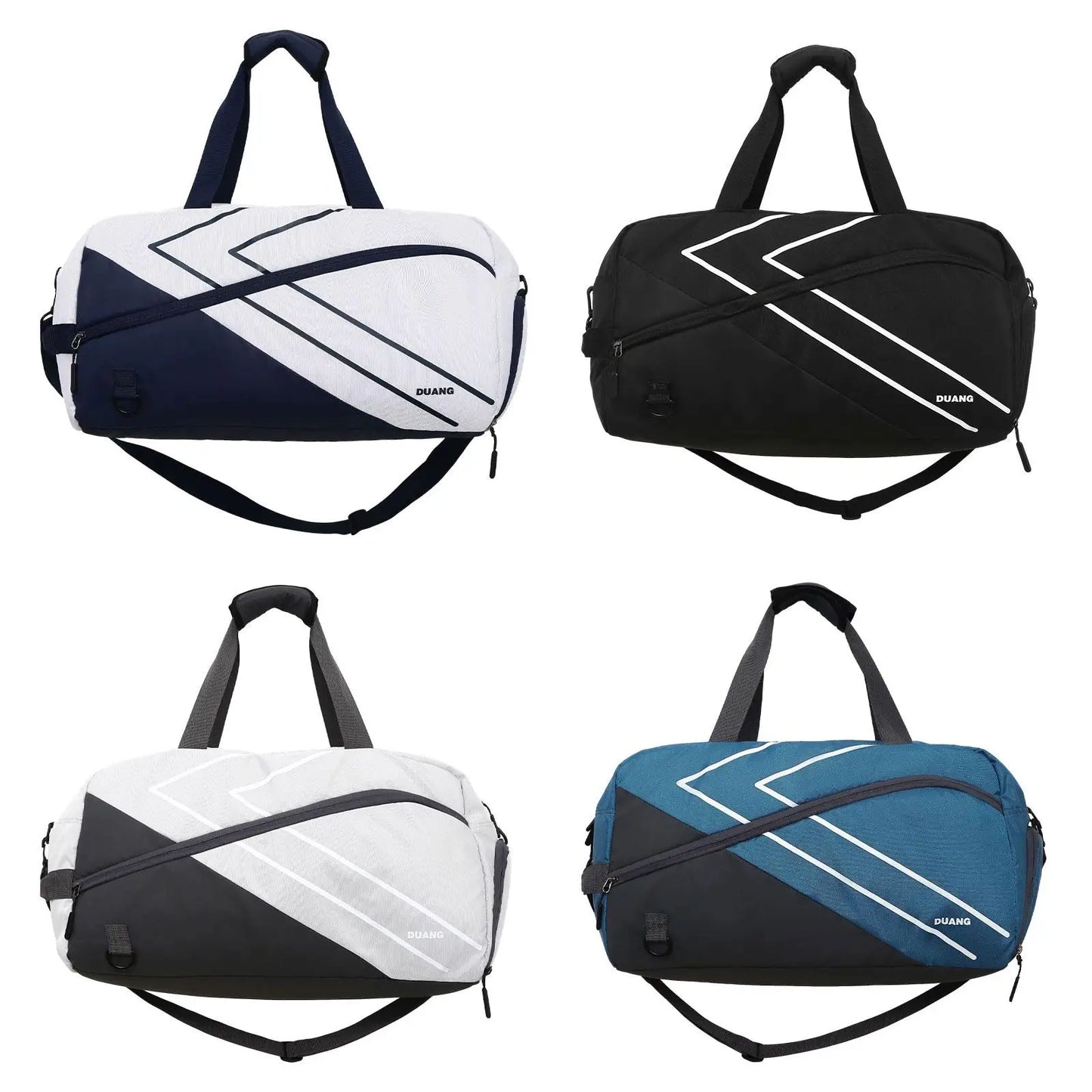 Tennis Racquet Crossbody Bag with Shoes Compartment Oxford Cloth Gym Duffel