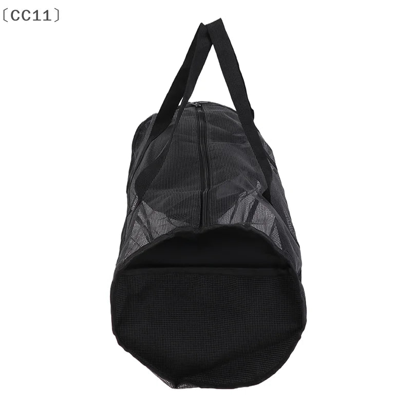 〔CC11〕Black Yoga Pad Carrier Bag Basketball Volleyball Bag Sports Fitness Storage Bag Mesh Pilates Bodybuilding Sports Bag