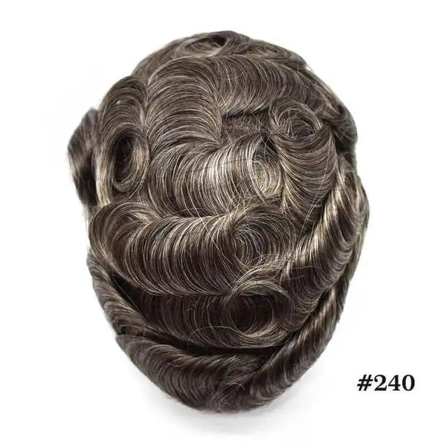 Skinlike HDLace PU Men Toupee Human Hair Wig HDWIGS Human Remy Hair System Units Natural Hair Replacement HD Lace PU Hair Topper