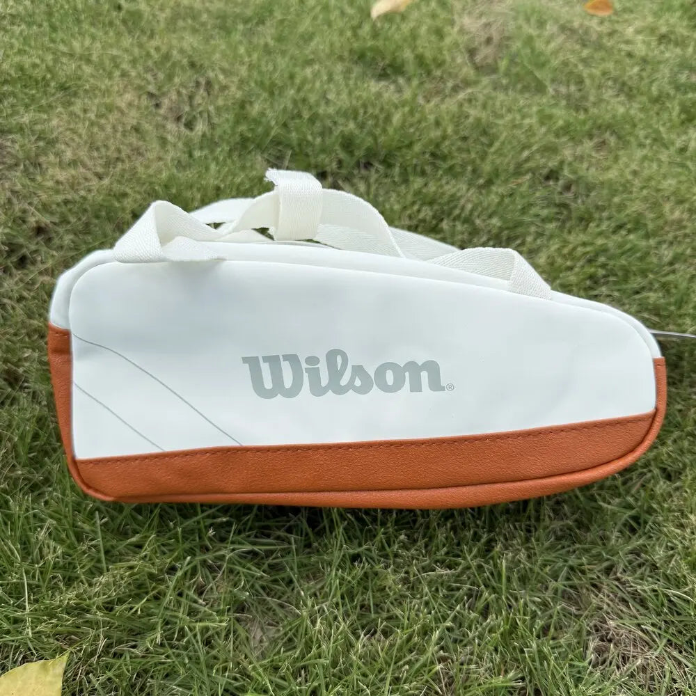 Wilson PU Leather Small Hand Bag Super Tour Tennis AccessoriesRoland Garros Mini Travel Bag Racquet Sports Bag