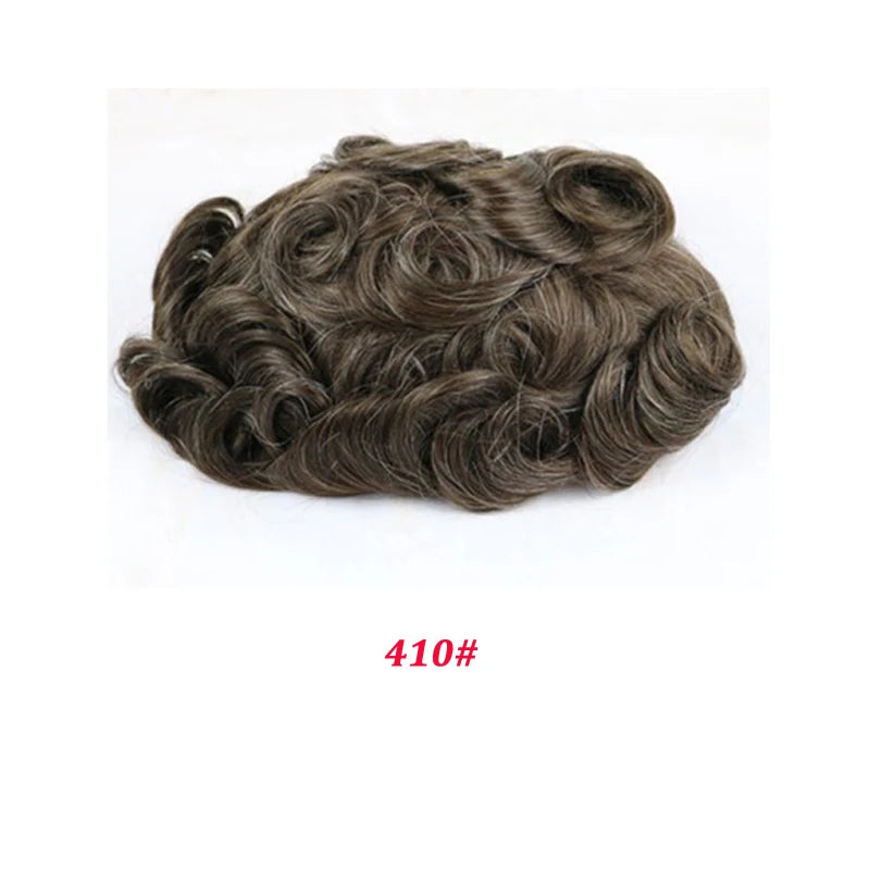 Skinlike HDLace PU Men Toupee Human Hair Wig HDWIGS Human Remy Hair System Units Natural Hair Replacement HD Lace PU Hair Topper