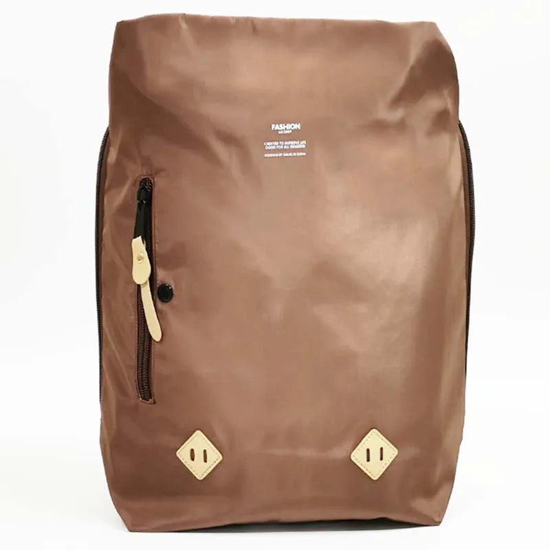 Nylon Fabric Backpack Dual Shoulder Bag for Tennis, Basketball, and Badminton with Built-In Racket Straps, Simple Travel Bags