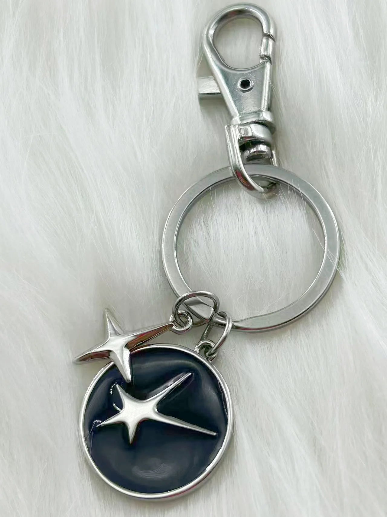 HOUWU Alloy Dripping Oil  Eye Pendant Palm Bag Pendents Father's Fashion  Star Demon Eye Keychain  Day Gifts