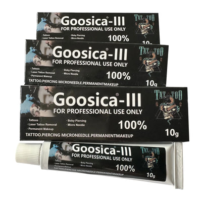 100% Newest Goosica-III Tattoo Cream Before Permanent Makeup Microblading Piercing Eyebrow Lips Liner Art Supplier 10g