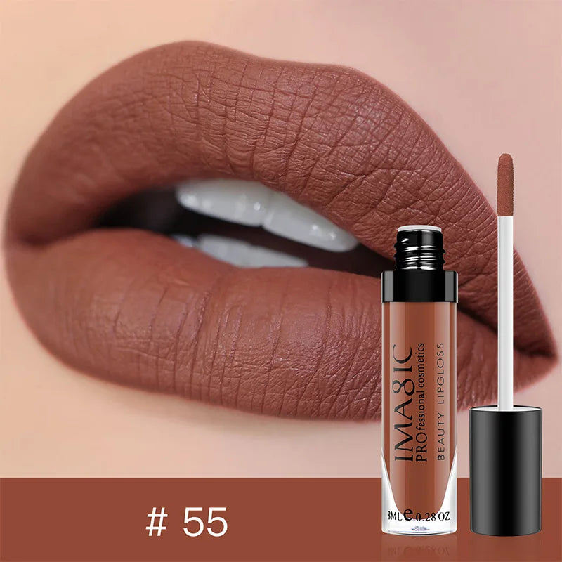 IMAGIC matte 28 color Sexy Matte Lipstick lipgloss Waterproof Long Lasting Gloss Beauty makeup lip gloss fashion lip