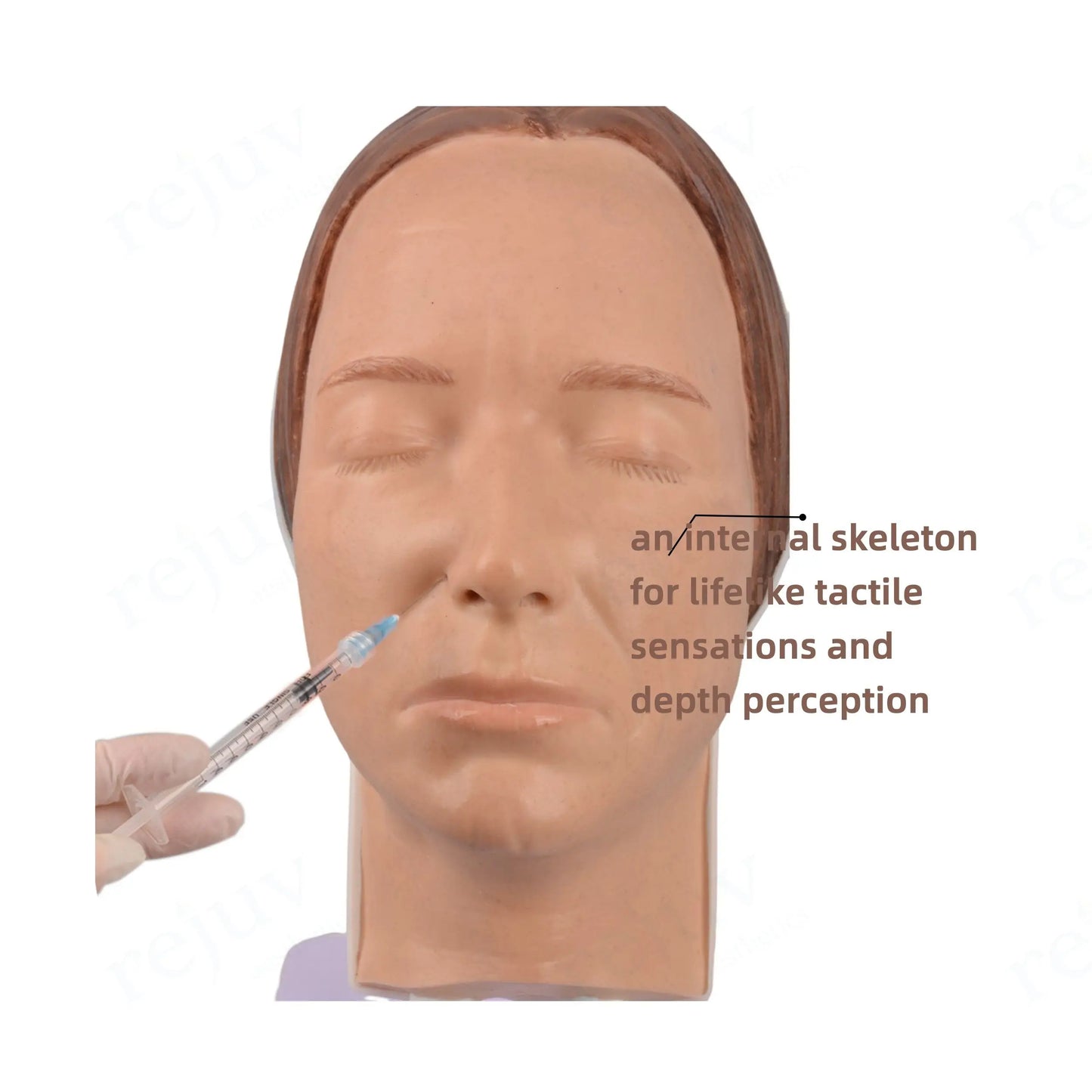 Realistic Silicone Injection Practice Face Training Model Female Makeup Mannequin for Facial Injections