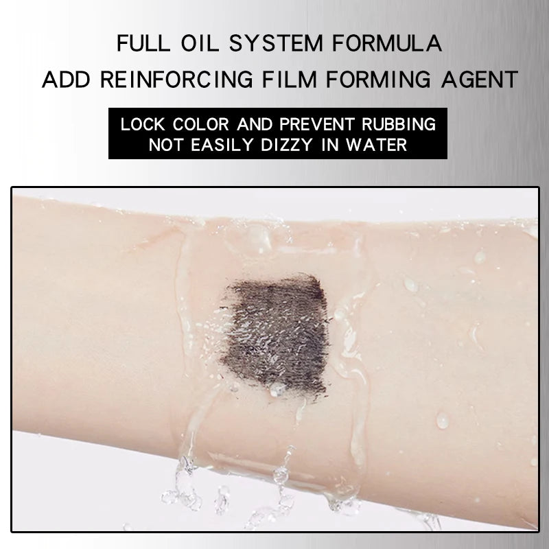 MACKANDY New Steel Pipe Black Technology Mascara Upgrade Non-Clumping Smudge-Proof Long Lasting No-Flake Waterproof Mascaras