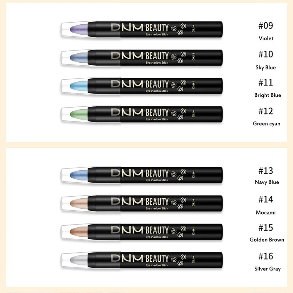 8Pcs Eyeshadow Brightener Stick Highlighter Eye Shadow Stick Colorful Eyeshadow Pencil Glitter Stick Pen Makeup for Women