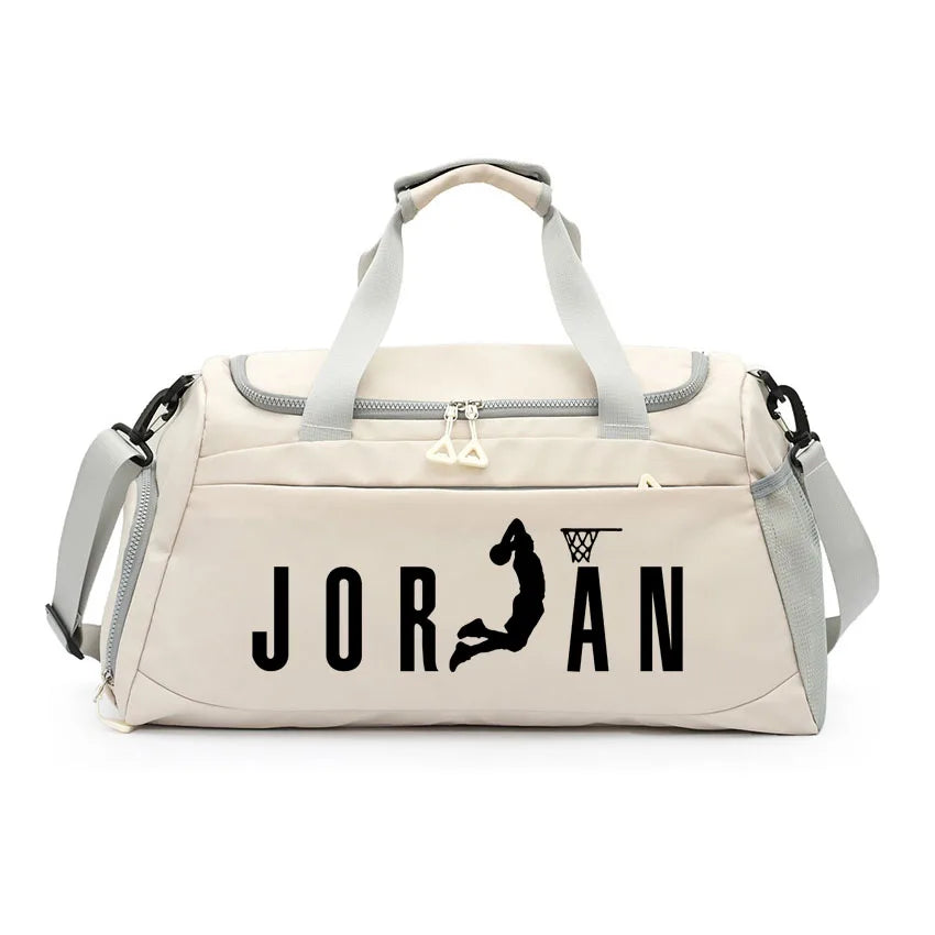 Dry Wet Separation Bags Basketball Yoga Sports Shoulder Handbags Waterproof Multifunctional Swimming  JOR Letter Printed Bag