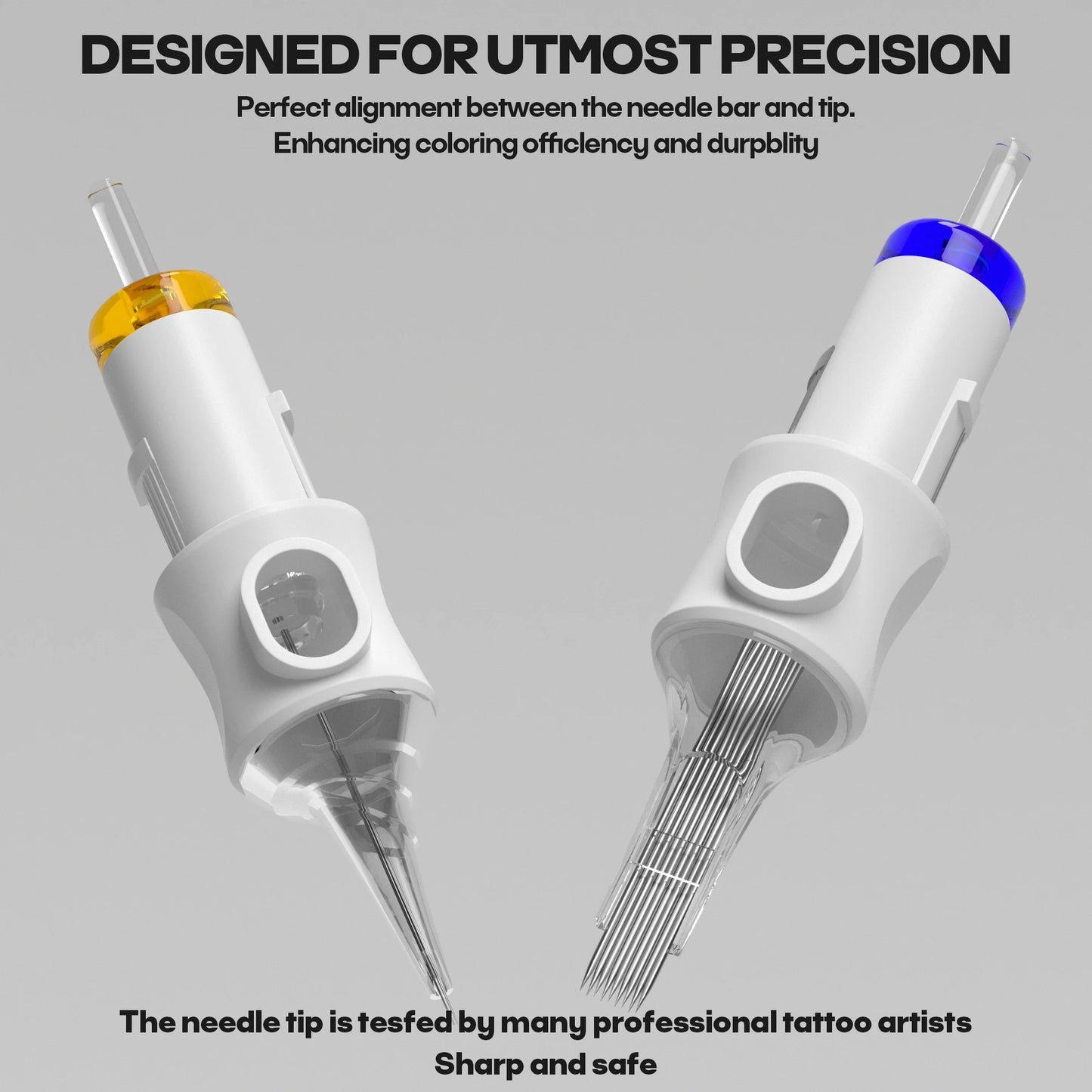 POSEIDON V6 50Pcs Tattoo Needles Professional Tattoo Cartridge Needles New Disposable Safty Permanent Makeup Tattoo Needles Kit