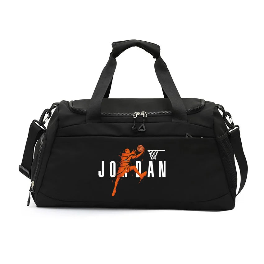 Dry Wet Separation Bags Basketball Yoga Sports Shoulder Handbags Waterproof Multifunctional Swimming  JOR Letter Printed Bag