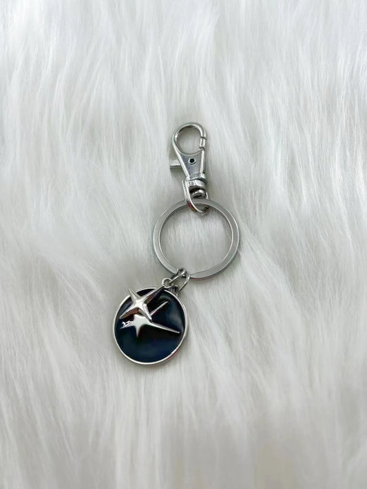 HOUWU Alloy Dripping Oil  Eye Pendant Palm Bag Pendents Father's Fashion  Star Demon Eye Keychain  Day Gifts