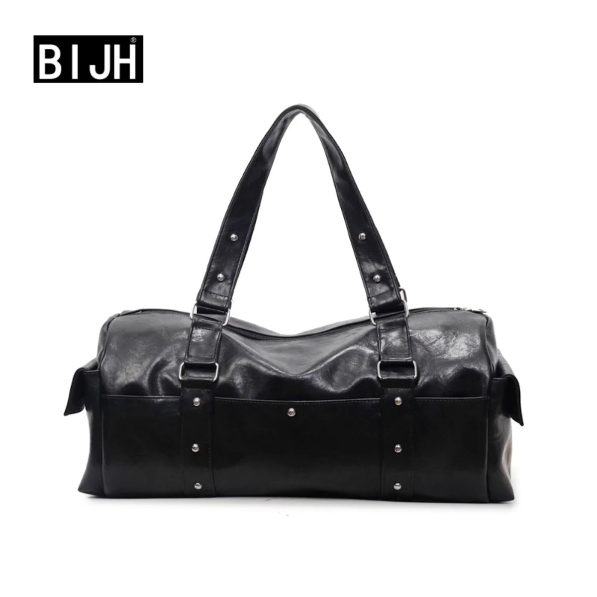 Gym Bag, Outdoor Travel Storage Backpack, Leather Material, Multiple Compartments, Suitable for Both Men and Women