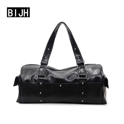 Gym Bag, Outdoor Travel Storage Backpack, Leather Material, Multiple Compartments, Suitable for Both Men and Women