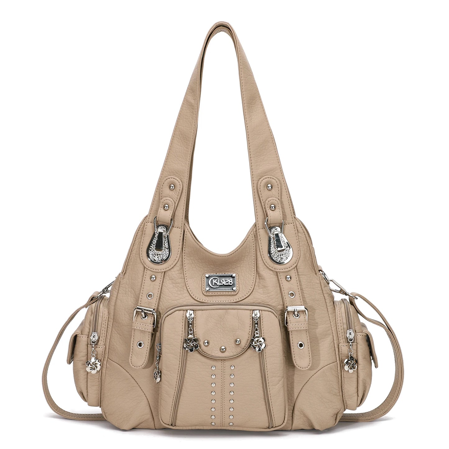 Hobo Handbags for Women Vegan Leather Crossbody Shoulder Bag Purse Large Tote Bag Top-handle Handbag Satchel Pack