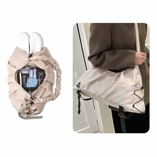 1pcs  Gym Bag for Women-Yoga Mat Bag,Women Gifts Travel Duffle Bag with Shoe Compartment Waterproof Foldable Bags for Plane