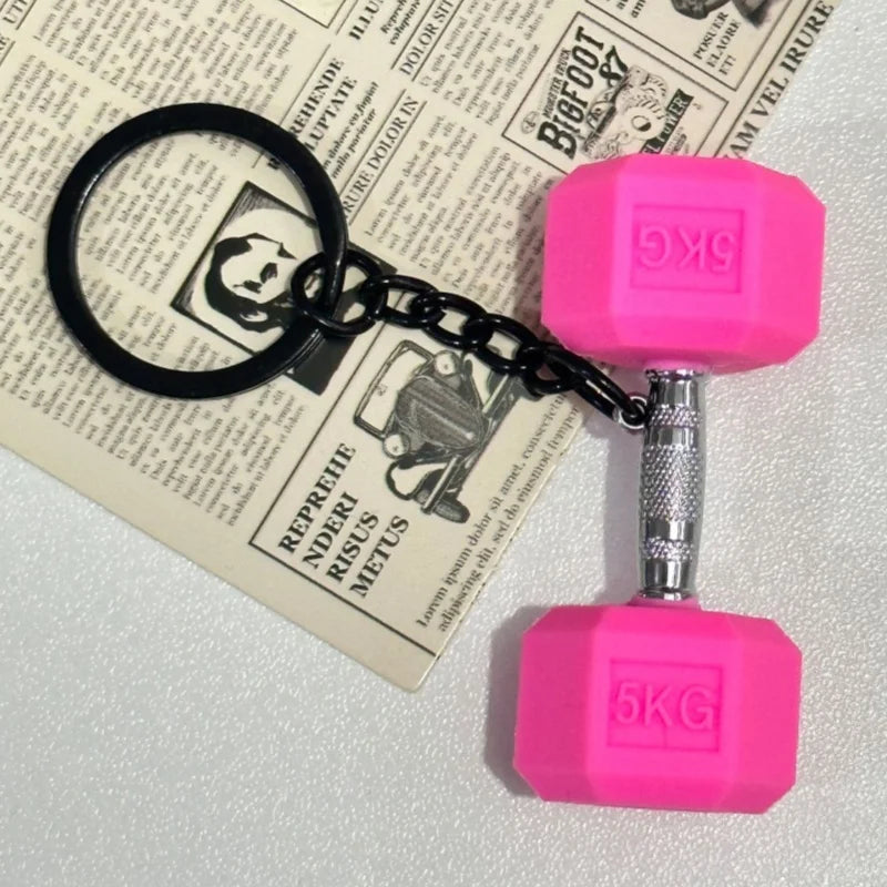 Creativity Weight Piece Barbell Keychain Gym Gifts for Gym Love Weight Piece Detachable Barbell Key Chain Charm Bag Pendant