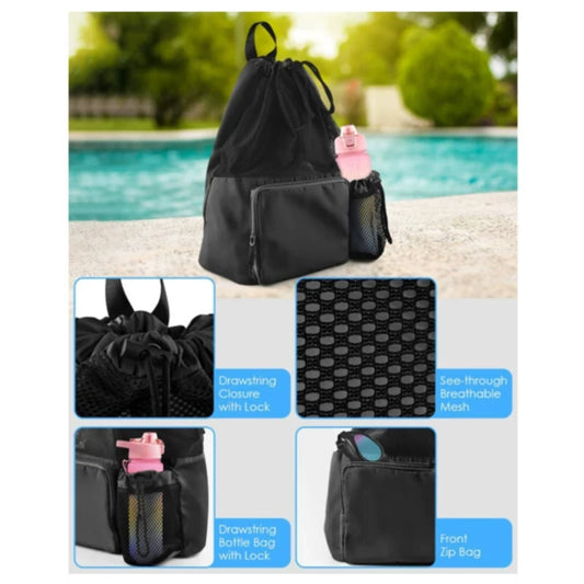 Multi-Function Sports Bag with Shoe Pocket - Beach/Gym/Hiking/Travel/Camping, 4 Colors, Lightweight & Water-Resistant for Athlet