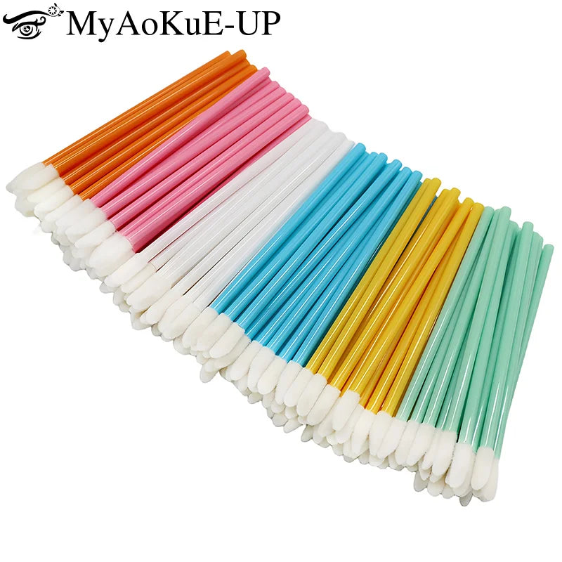 1000pcs Disposable Lip Brush Lipstick Applicators Microbrush Lipgloss Makeup Brushes Cosmetic Clean Supplies Beauty Tools