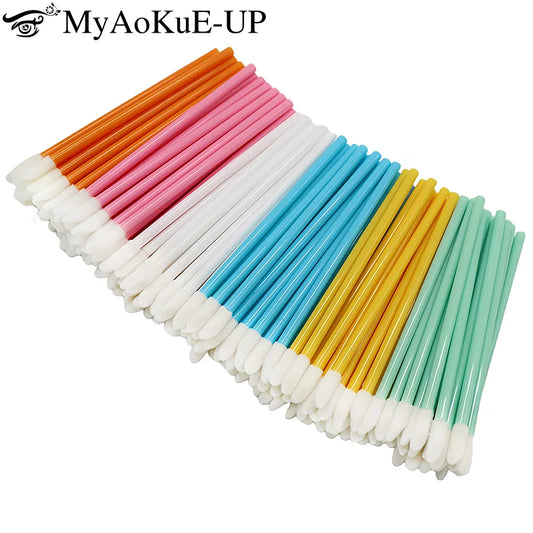 1000pcs Disposable Lip Brush Lipstick Applicators Microbrush Lipgloss Makeup Brushes Cosmetic Clean Supplies Beauty Tools