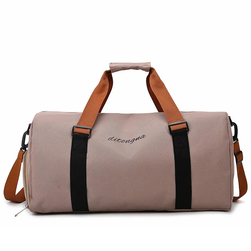 Gym Fitness Bag can Fixable Yoga Mat Sports Duffel Bags with Shoes Pack Outdoor Hiking Camping Handbag Large Luggage Portable