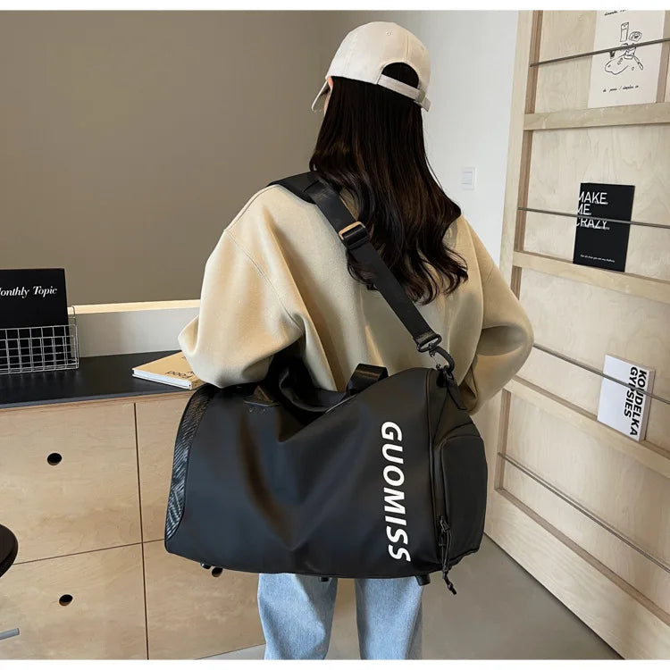 New Oxford Large-Capacity Travel Bag for Women Short-Trip Storage Luggage Bag for Men Wet and Dry Separation Sports Gym Bag